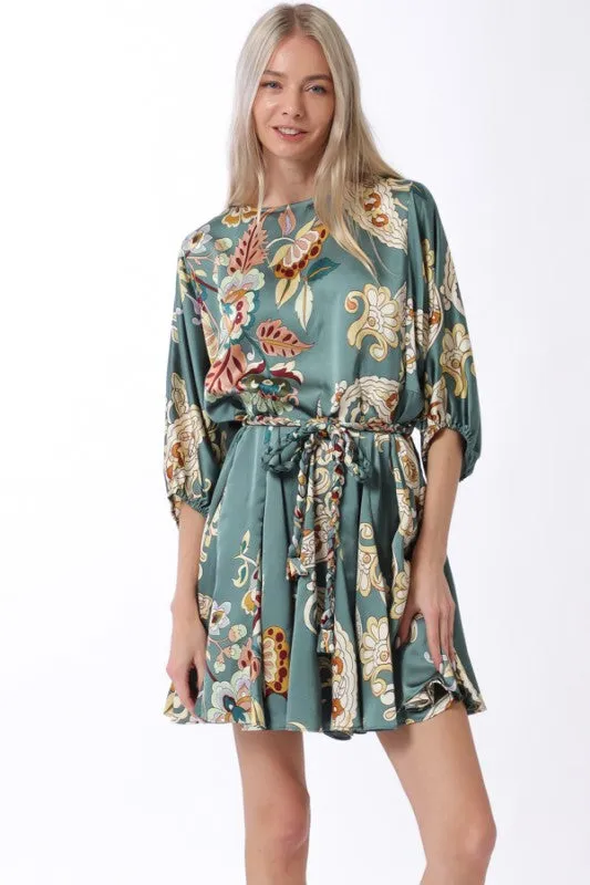 NEW!! Abstract Tie Waist Mini Dress sold by Glitzy Bella product image thumbnail 4