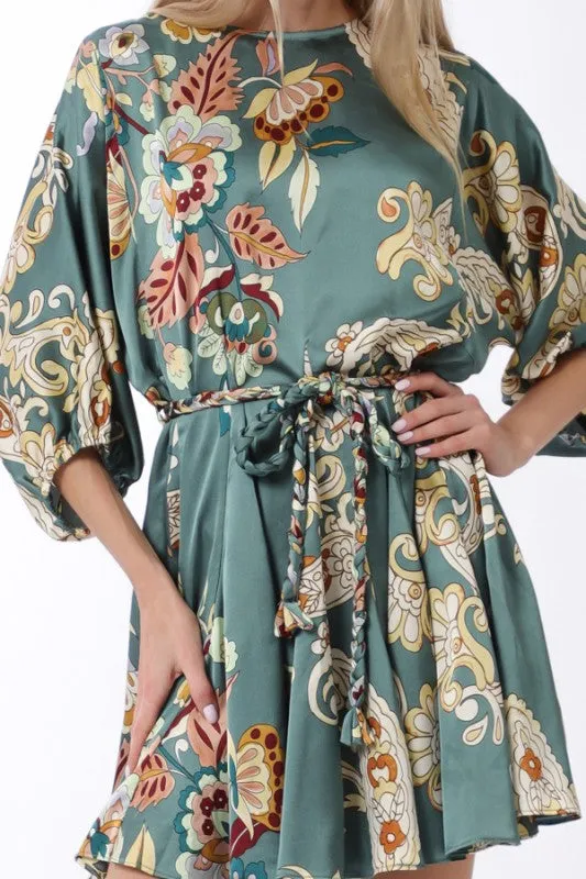 NEW!! Abstract Tie Waist Mini Dress sold by Glitzy Bella product image thumbnail 2