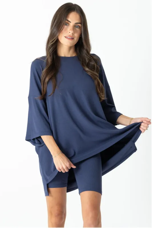 All Weekend Long Set in Navy made by Glitzy Bella