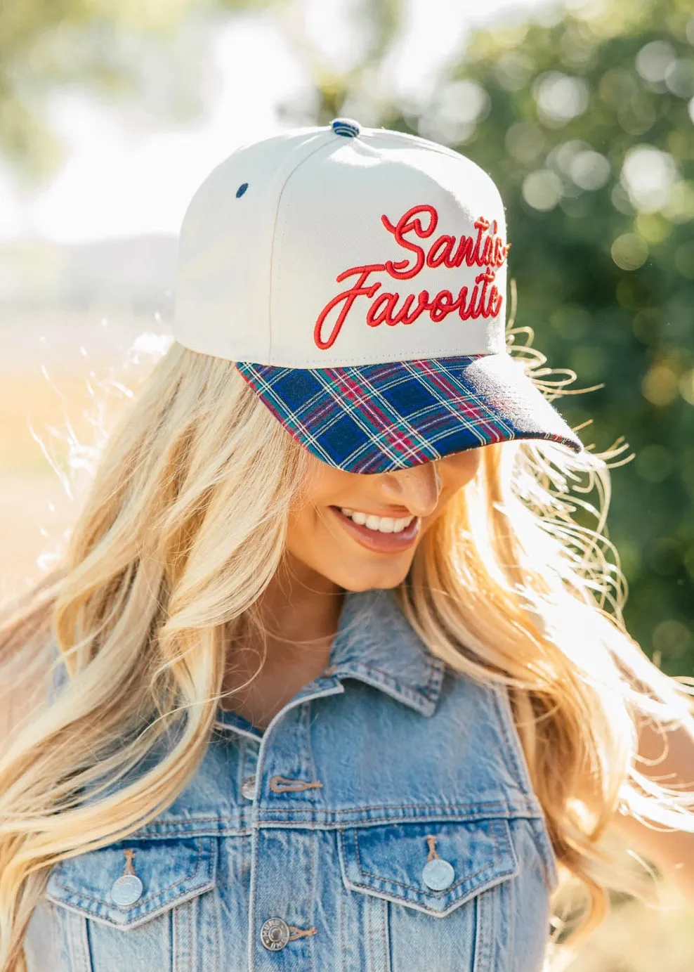 NEW!!"Santa's Favorite" Trucker Hat sold by Glitzy Bella product image thumbnail 2