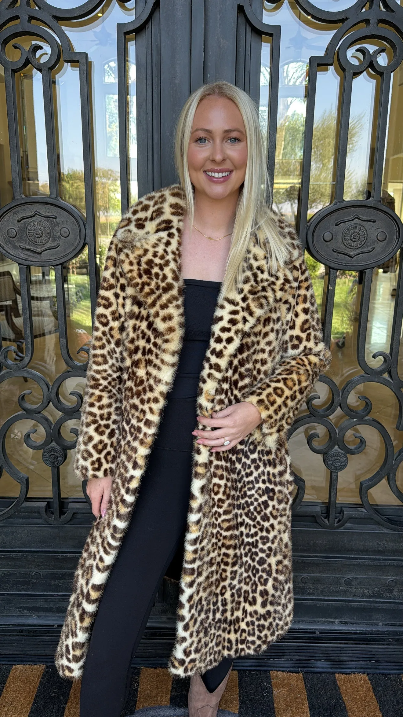 #113 Vintage Stenciled Mink Coat Size XS/S sold by Glitzy Bella