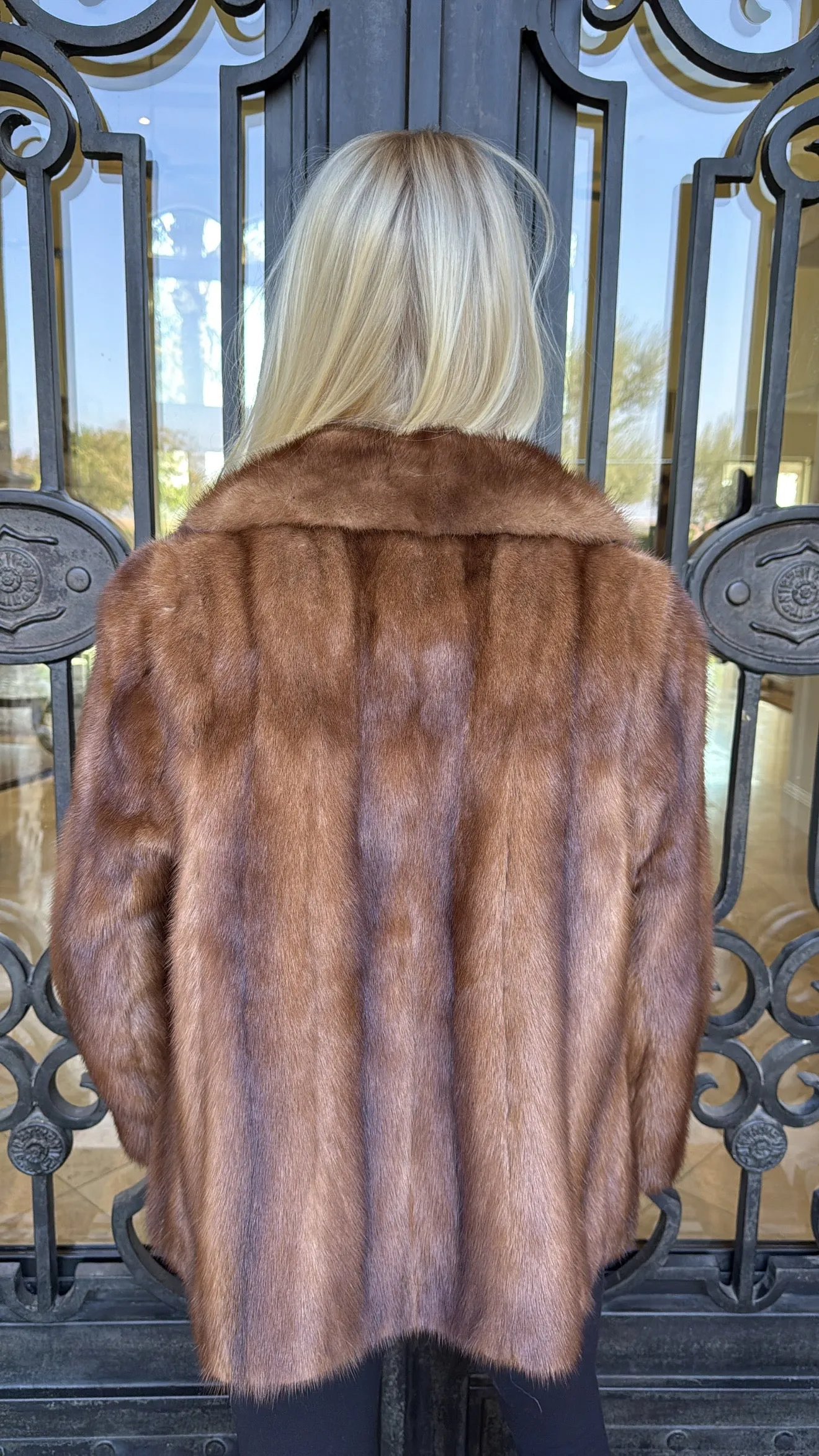 #112 Vintage Demi Buff Mink Jacket Size Small/Medium sold by Glitzy Bella product image thumbnail 2