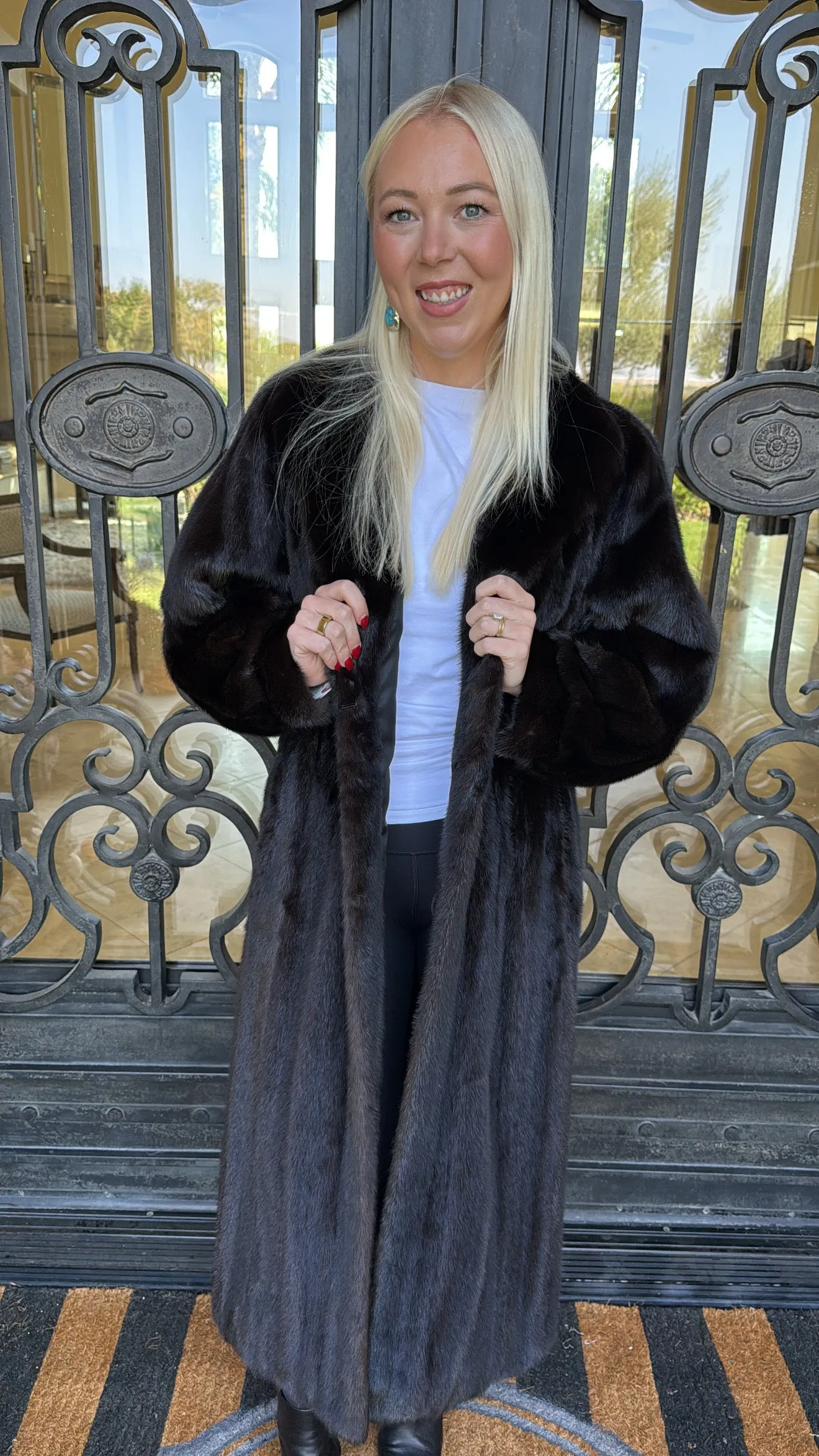 #114 Vintage Ranch Mink Coat Size M/Large sold by Glitzy Bella