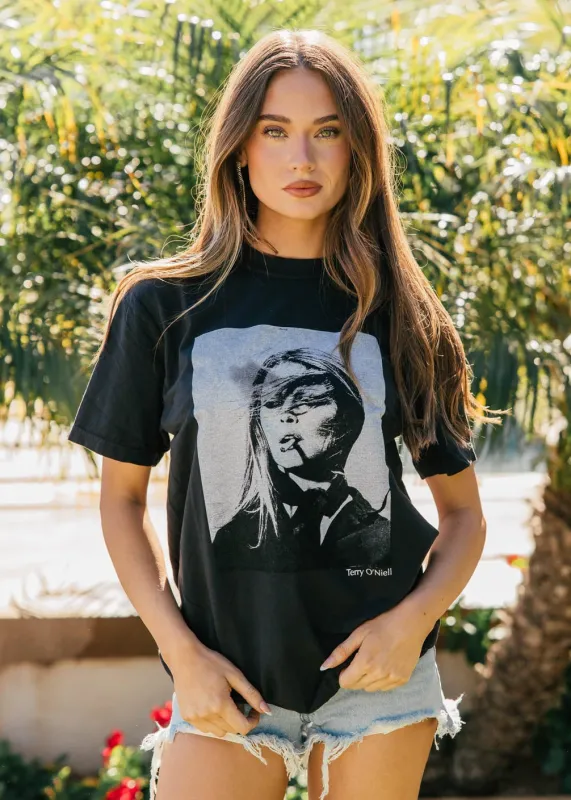 NEW!! The "Paris Icon" Tee in Black sold by Glitzy Bella