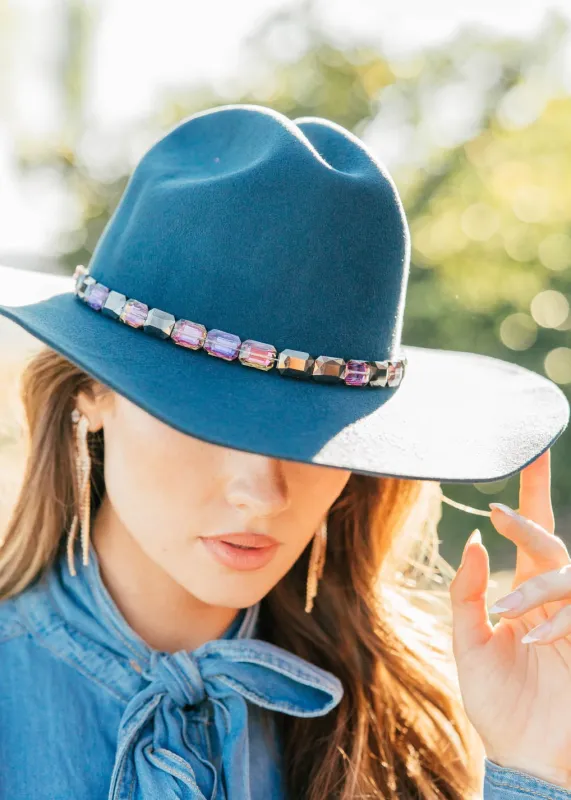 NEW!! Metallic Beaded Hat Band sold by Glitzy Bella