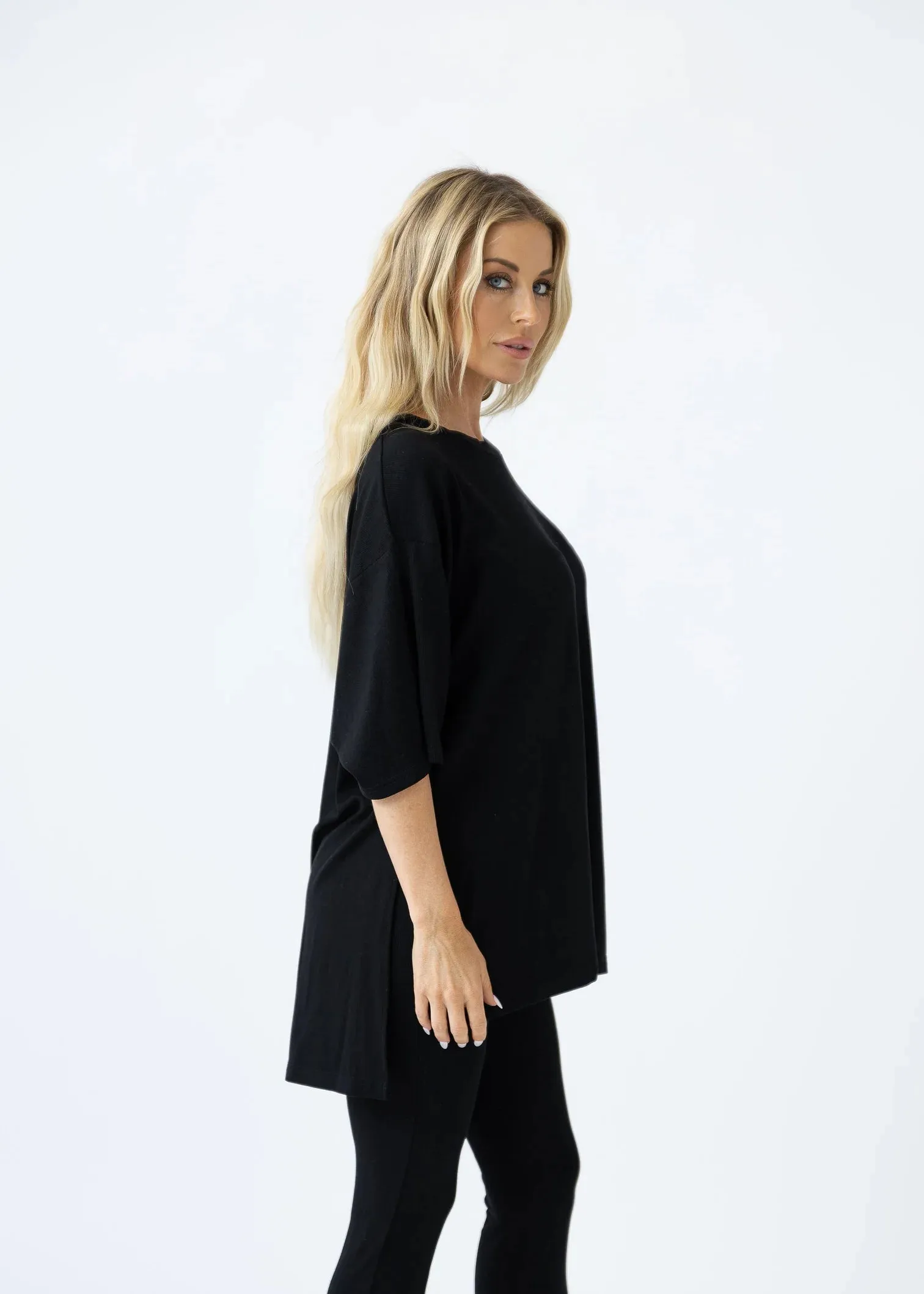 NEW!! All Weekend Long Pant Set in Black sold by Glitzy Bella product image thumbnail 5