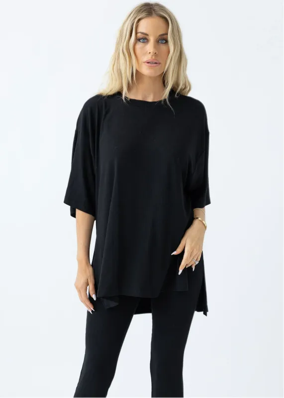 NEW!! All Weekend Long Pant Set in Black sold by Glitzy Bella