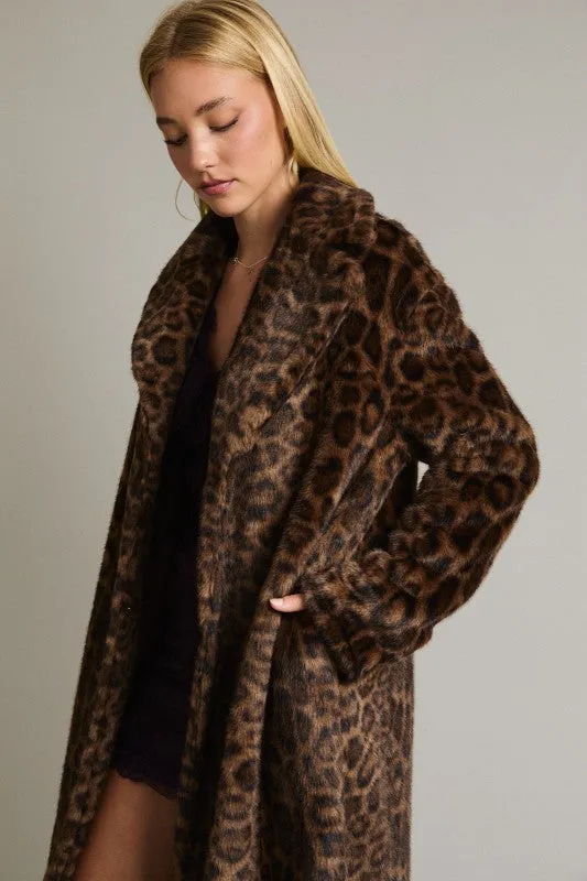 NEW!! "Luxe Muse" Cheetah Faux Fur Coat sold by Glitzy Bella