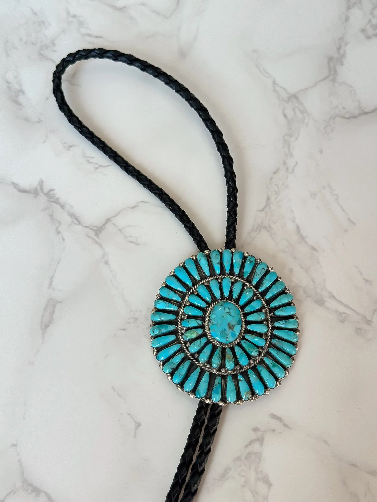 NEW!! Kingman Turquoise Bolo Tie sold by Glitzy Bella product image thumbnail 5