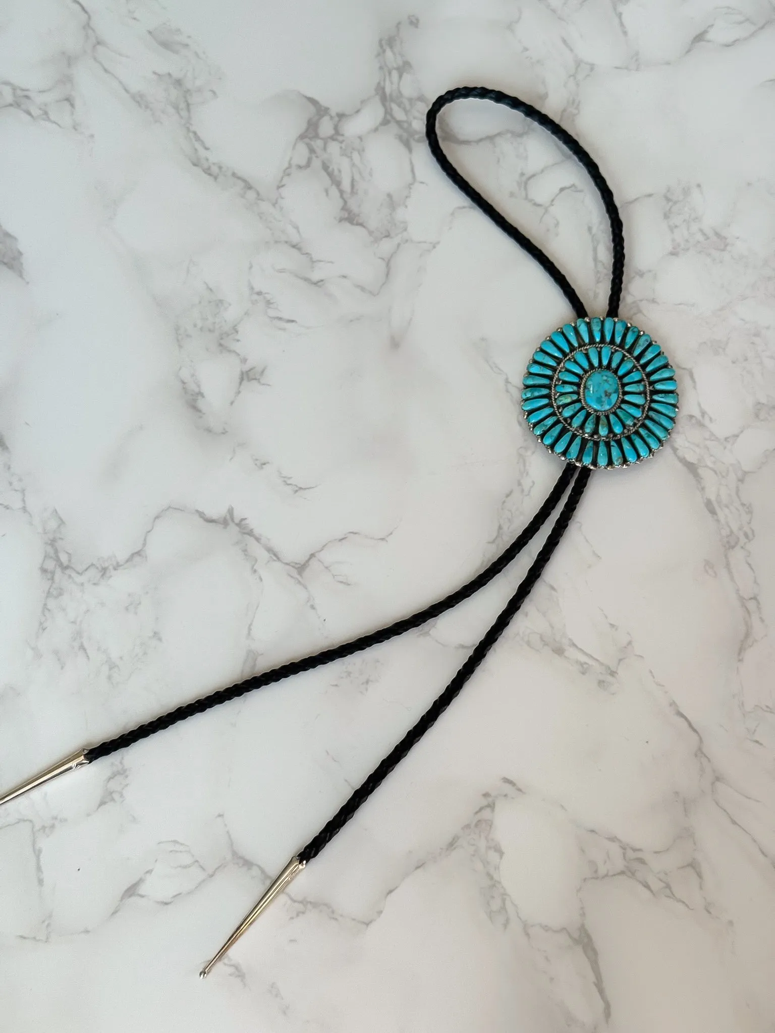NEW!! Kingman Turquoise Bolo Tie sold by Glitzy Bella product image thumbnail 4