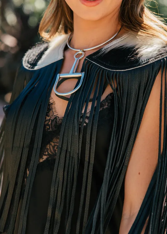 NEW!! Horsebit Necklace in Silver sold by Glitzy Bella