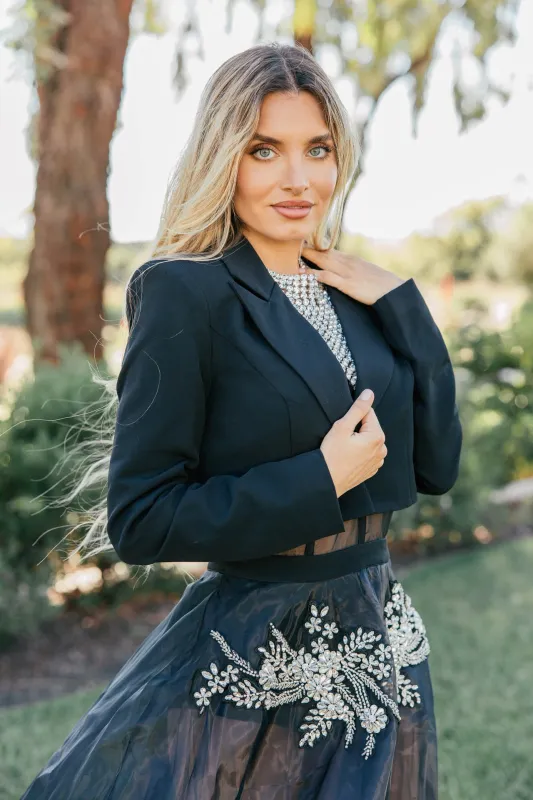 NEW!! "High Stakes" Organza Dress and Blazer Set sold by Glitzy Bella