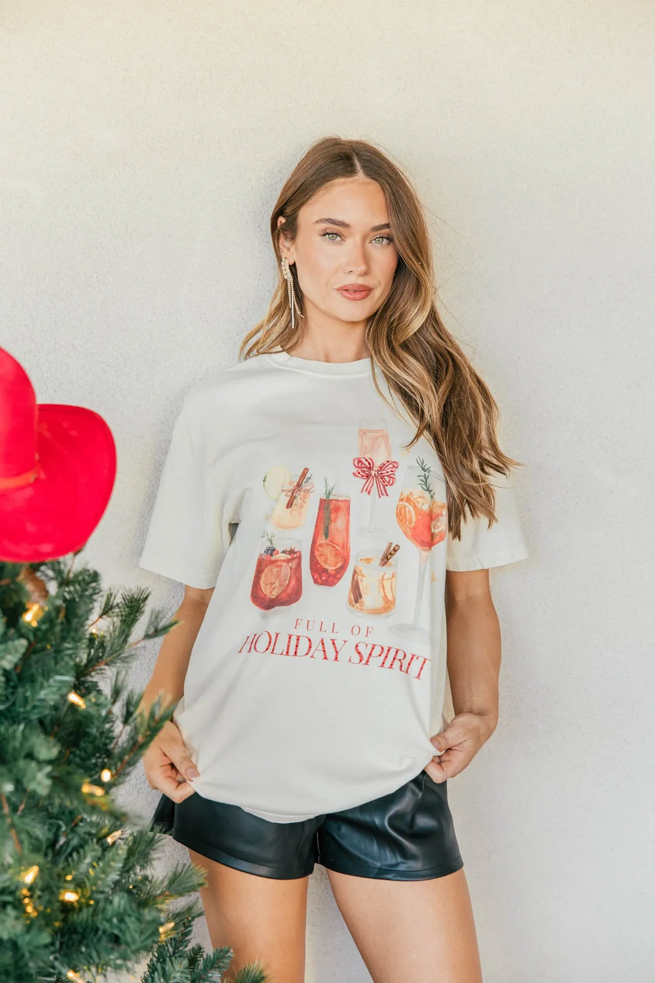 NEW!! "Holiday Spirit" Graphic Tee sold by Glitzy Bella product image thumbnail 5