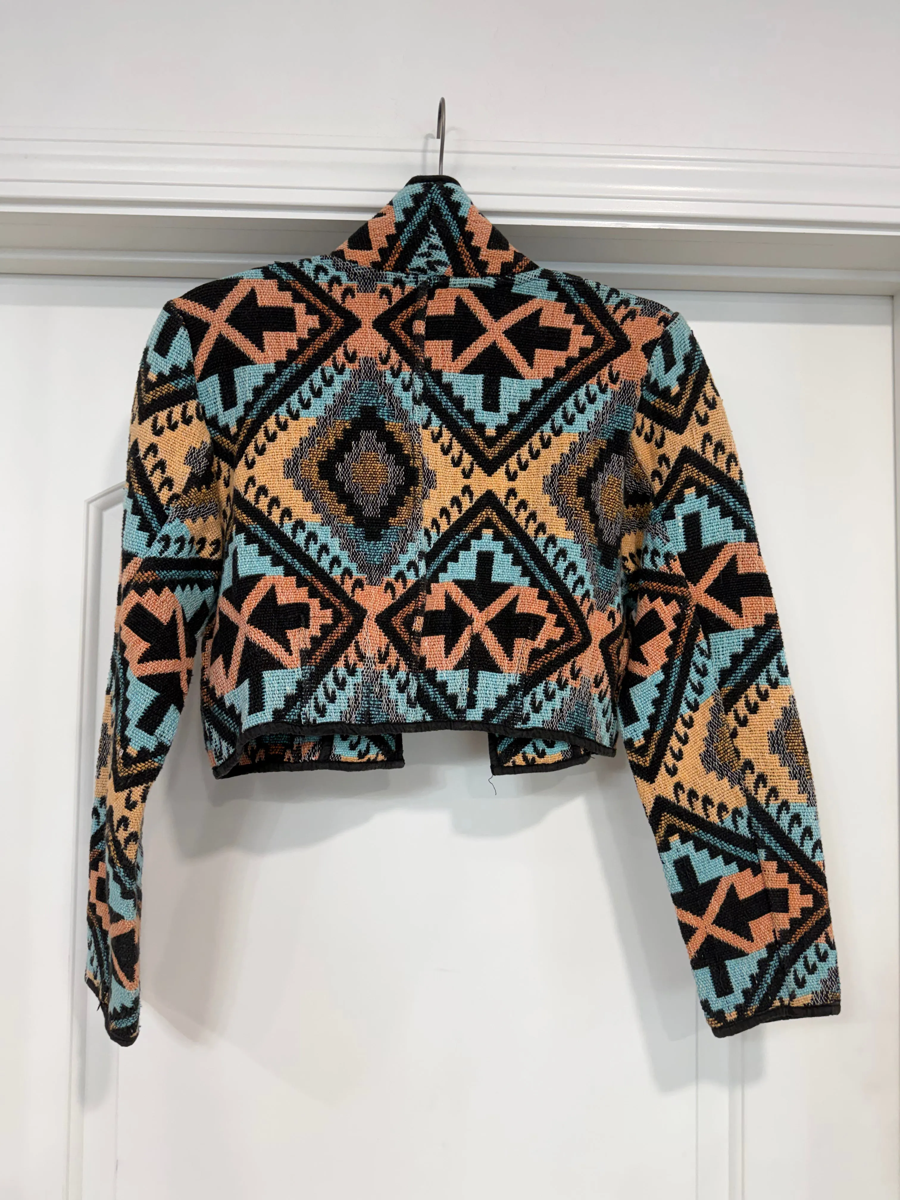 NEW!! Vintage Aztec Cropped Jacket Size Small sold by Glitzy Bella product image thumbnail 2