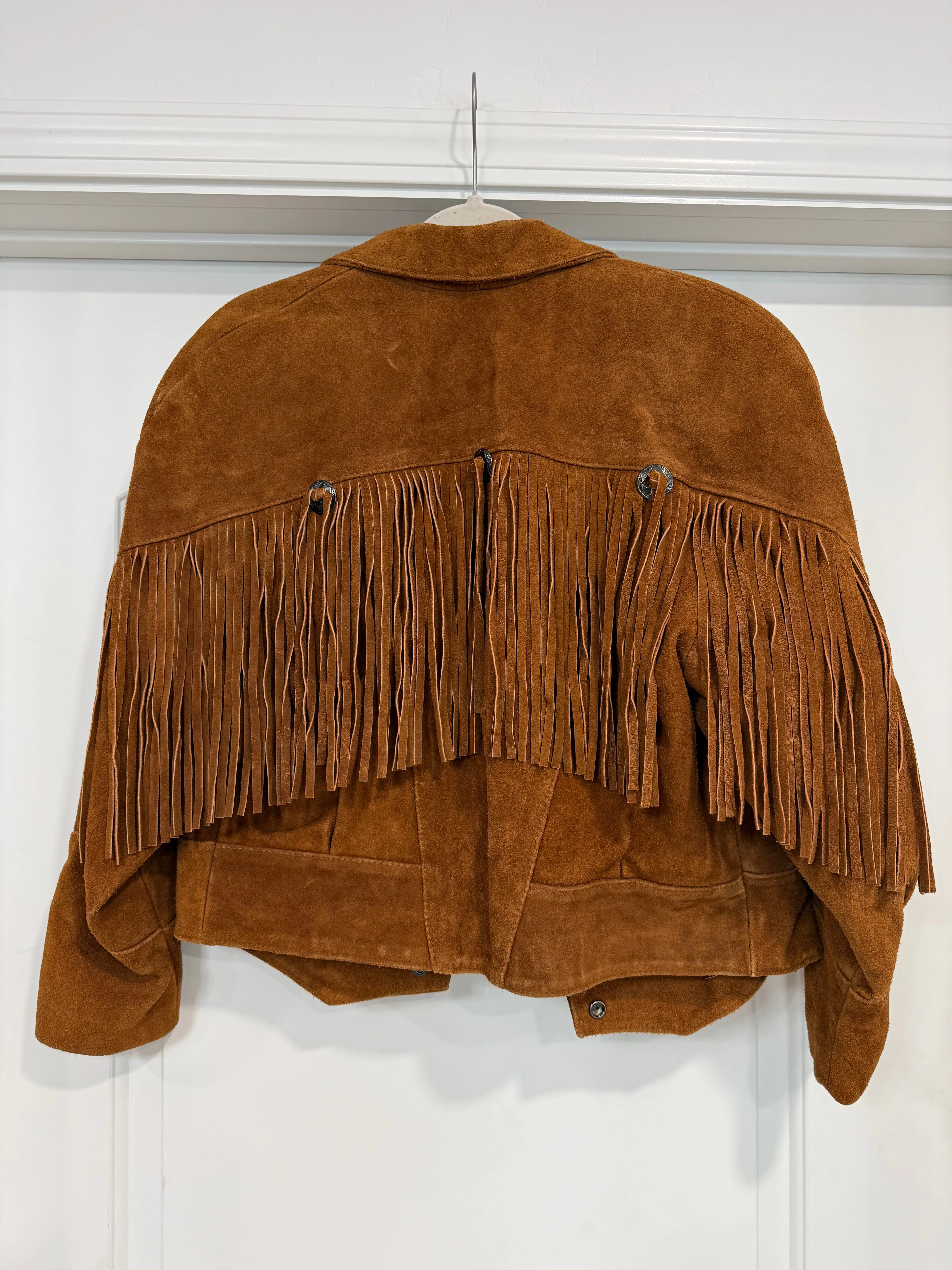 NEW!! Vintage Suede Fringe Jacket Size Medium sold by Glitzy Bella product image thumbnail 4