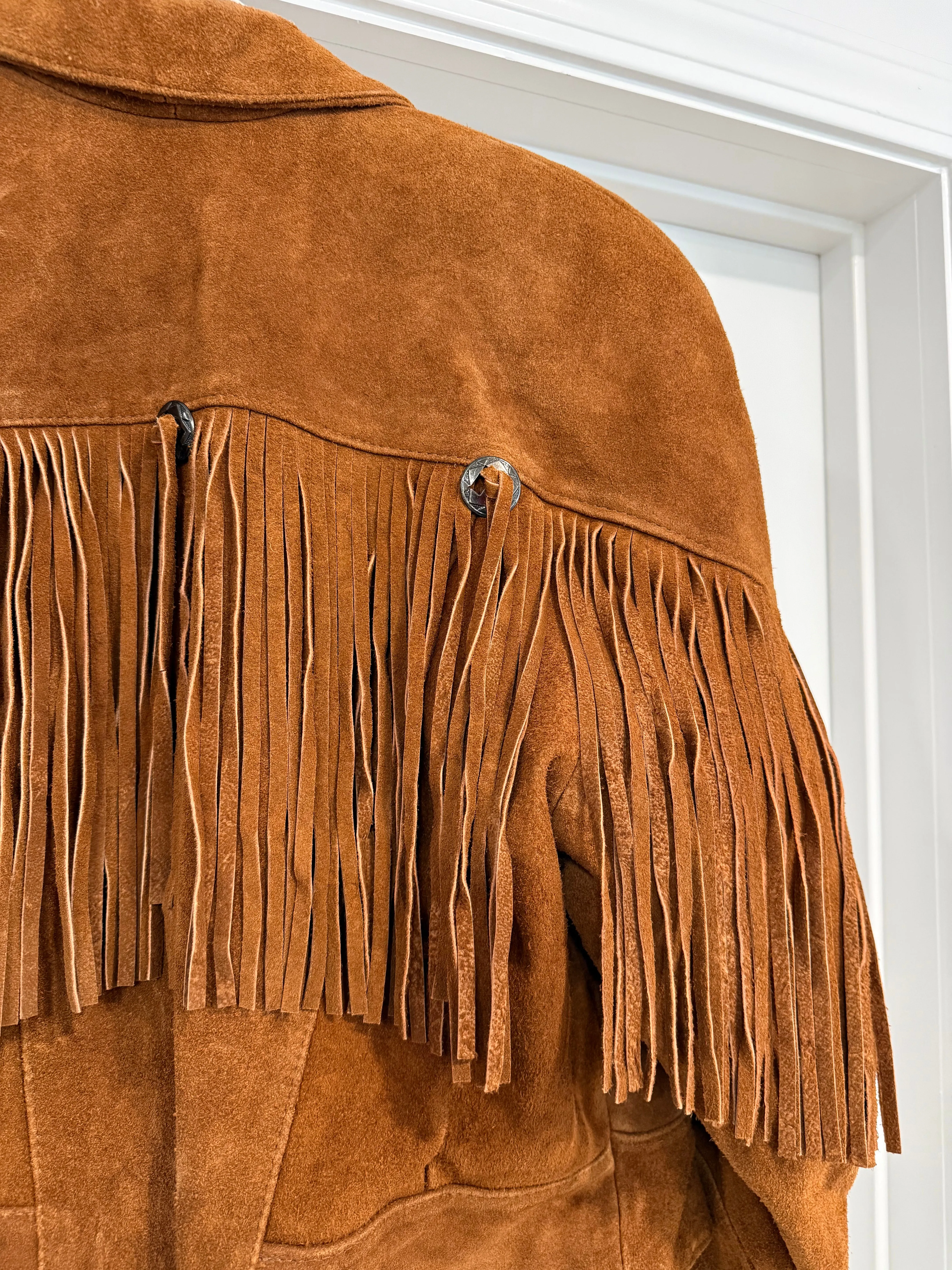 NEW!! Vintage Suede Fringe Jacket Size Medium sold by Glitzy Bella product image thumbnail 3
