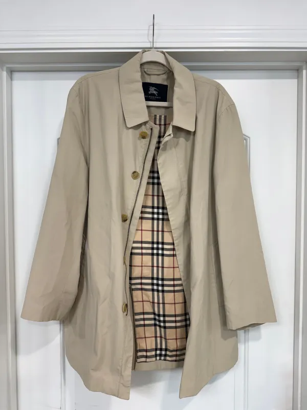 NEW!! Vintage Burberry Trench Coat Size Medium/Large sold by Glitzy Bella
