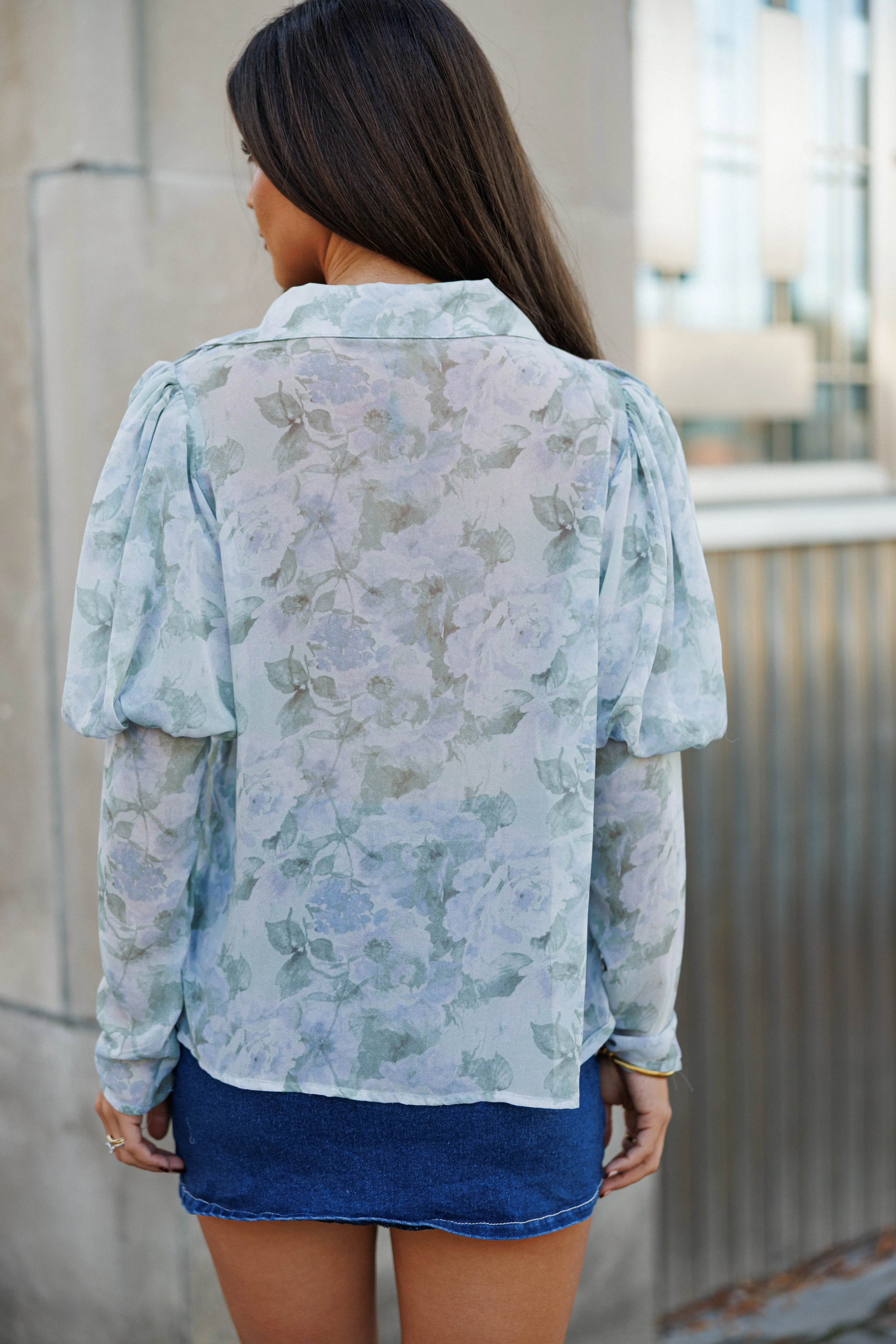 FINAL SALE!! "Nova Muse" Floral Ruffle Top sold by Glitzy Bella product image thumbnail 4