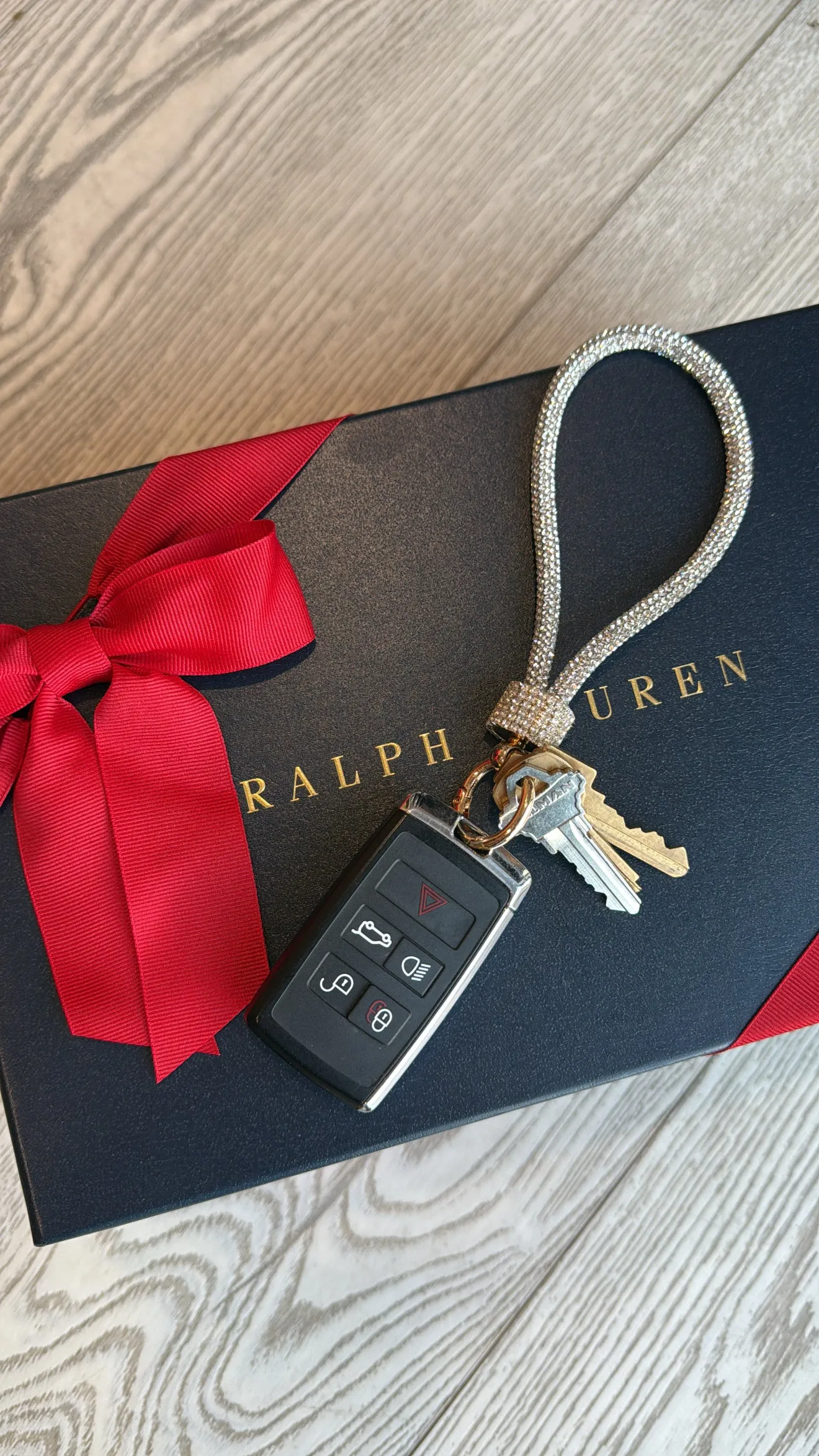 DOORBUSTER!! Rhinestone Keychain in Clear sold by Glitzy Bella product image thumbnail 2