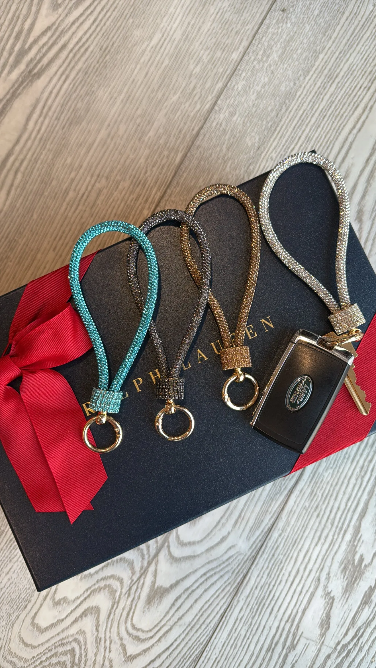 DOORBUSTER!! Rhinestone Keychain in Clear sold by Glitzy Bella product image thumbnail 4