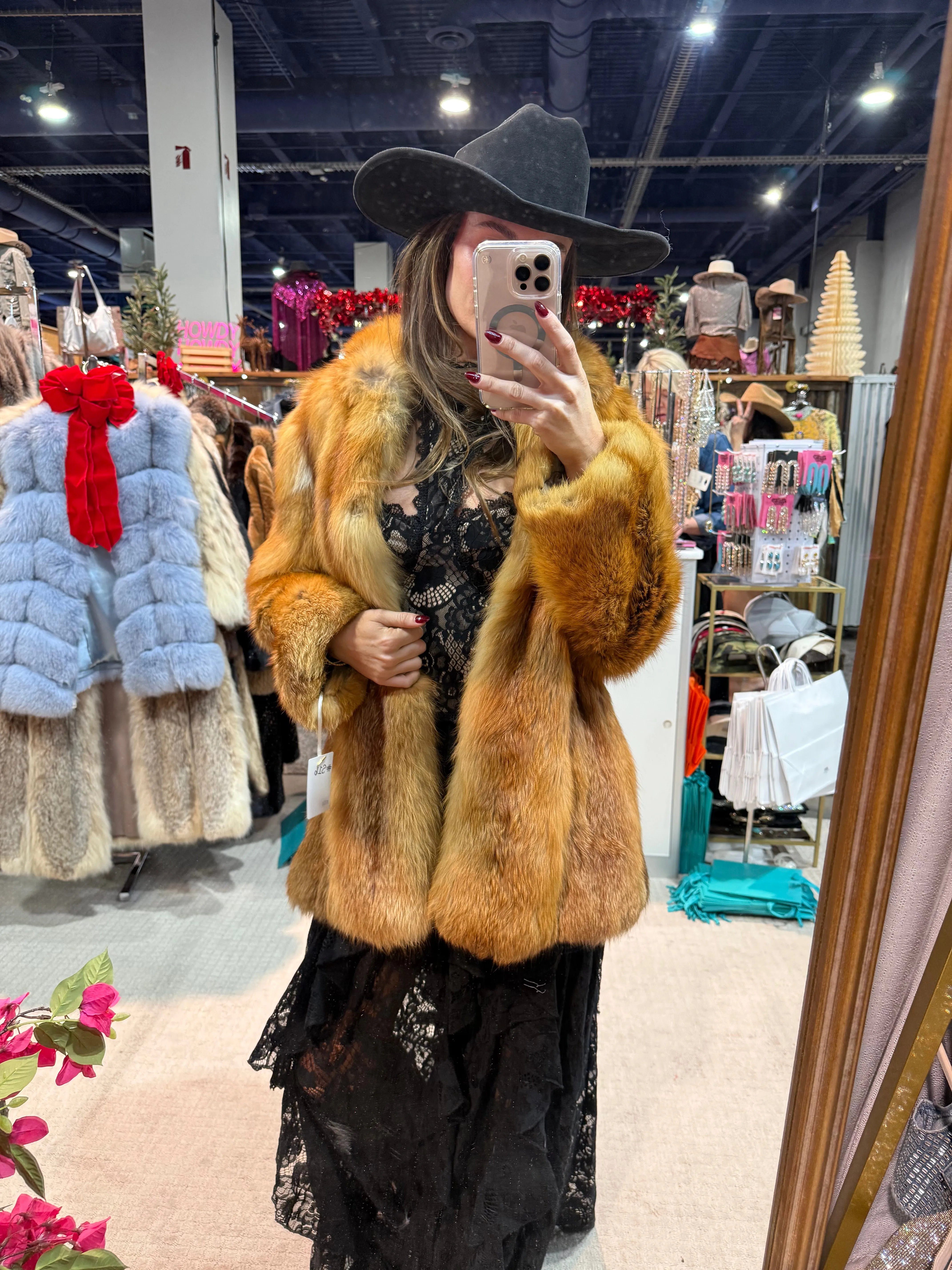 #S16 Red Fox Jacket - Size XS/Small sold by Glitzy Bella product image thumbnail 2