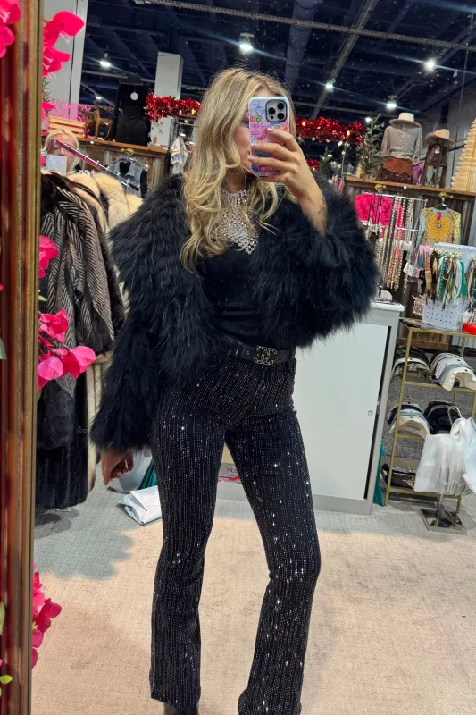 NEW!! The Westgate Denim Rhinestone Jean in Black sold by Glitzy Bella