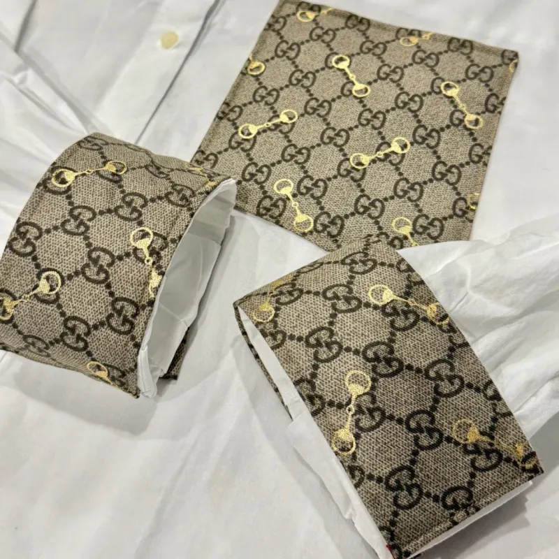 LIMITED EDITION!!  Designer Repurposed White Shirt w/ Designer Brown Scarf sold by Glitzy Bella