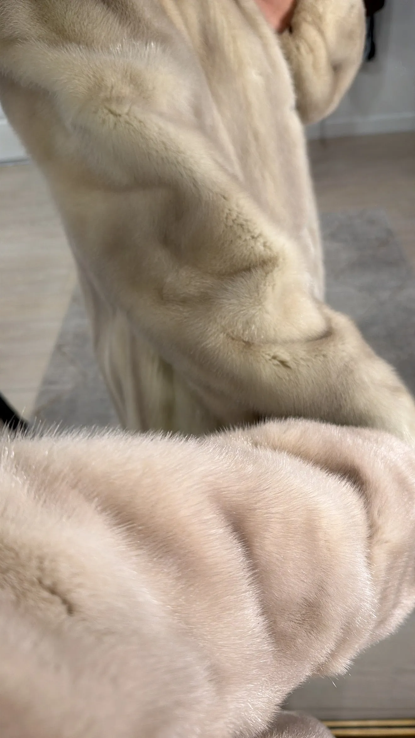 #GB8 Vintage Pastel Mink Coat sold by Glitzy Bella product image thumbnail 4