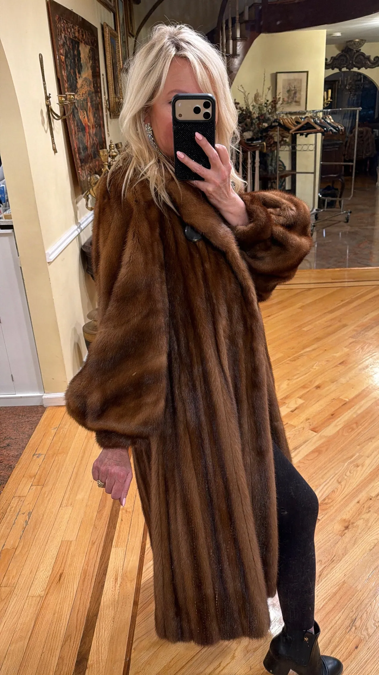 #GB23 Vintage Demi Buff Mink Fur Coat sold by Glitzy Bella product image thumbnail 2