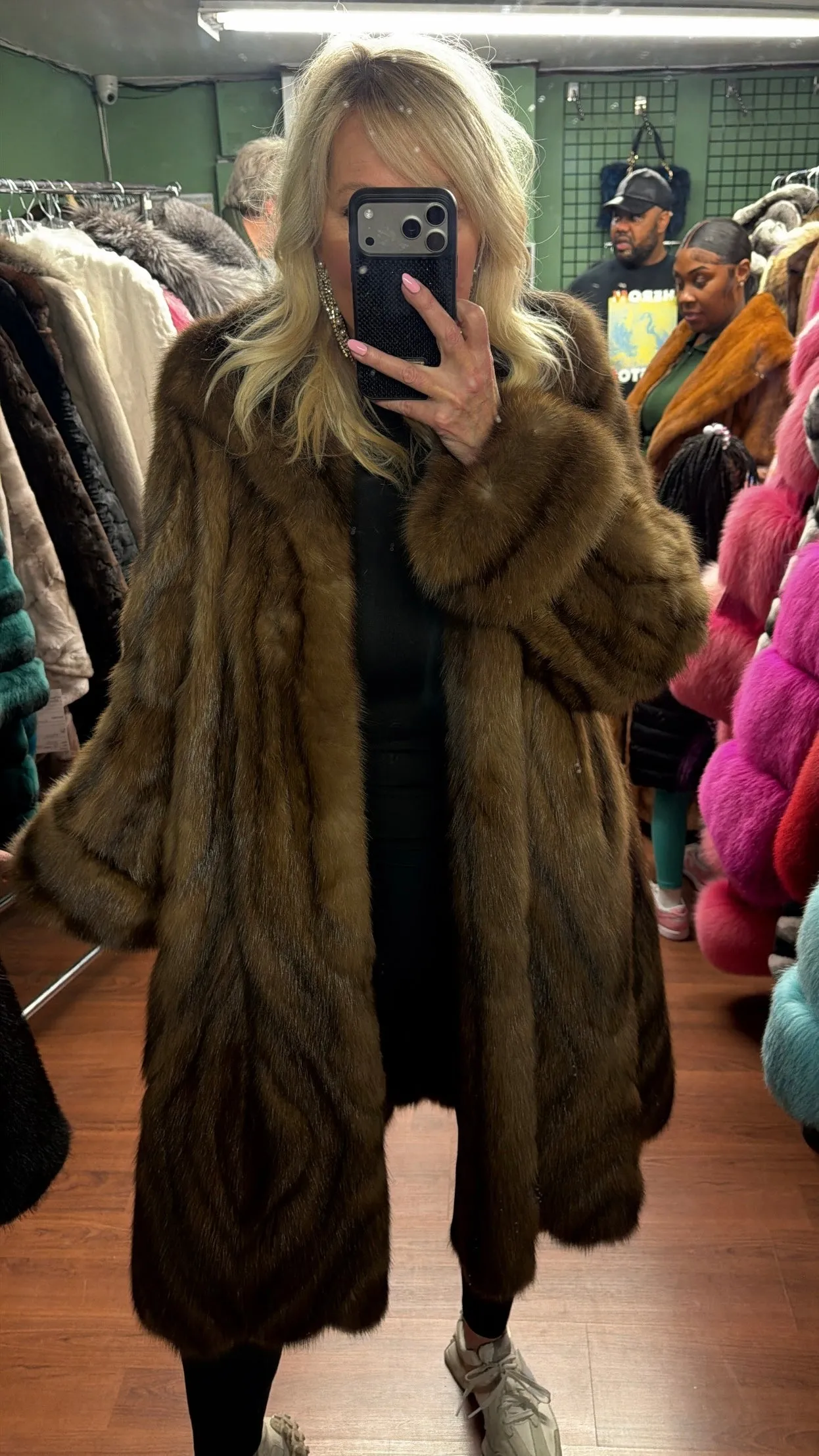 #GB19 Vintage Russian Sable Fur Coat Size L/XL sold by Glitzy Bella product image thumbnail 3