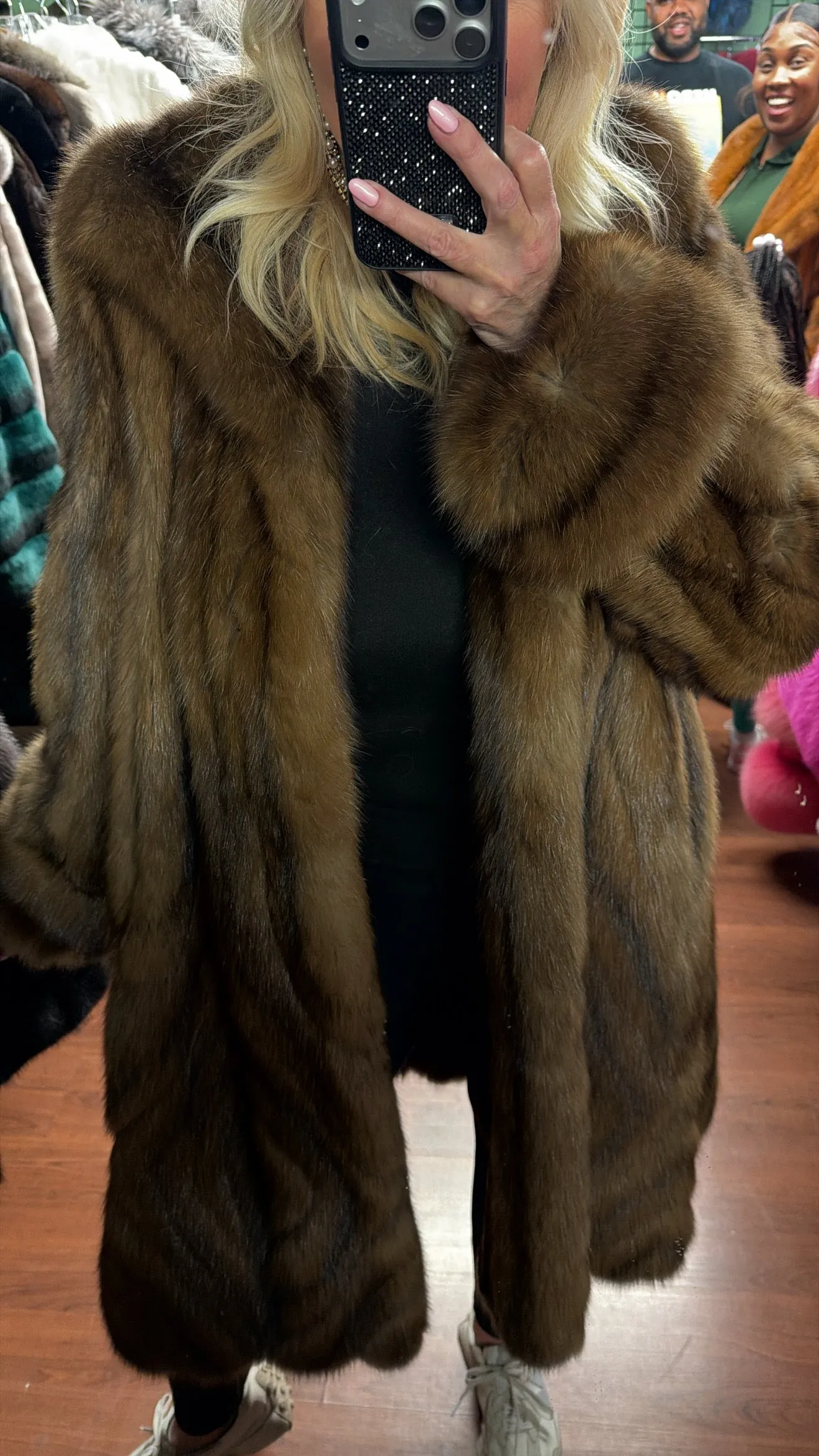 #GB19 Vintage Russian Sable Fur Coat Size L/XL sold by Glitzy Bella product image thumbnail 2