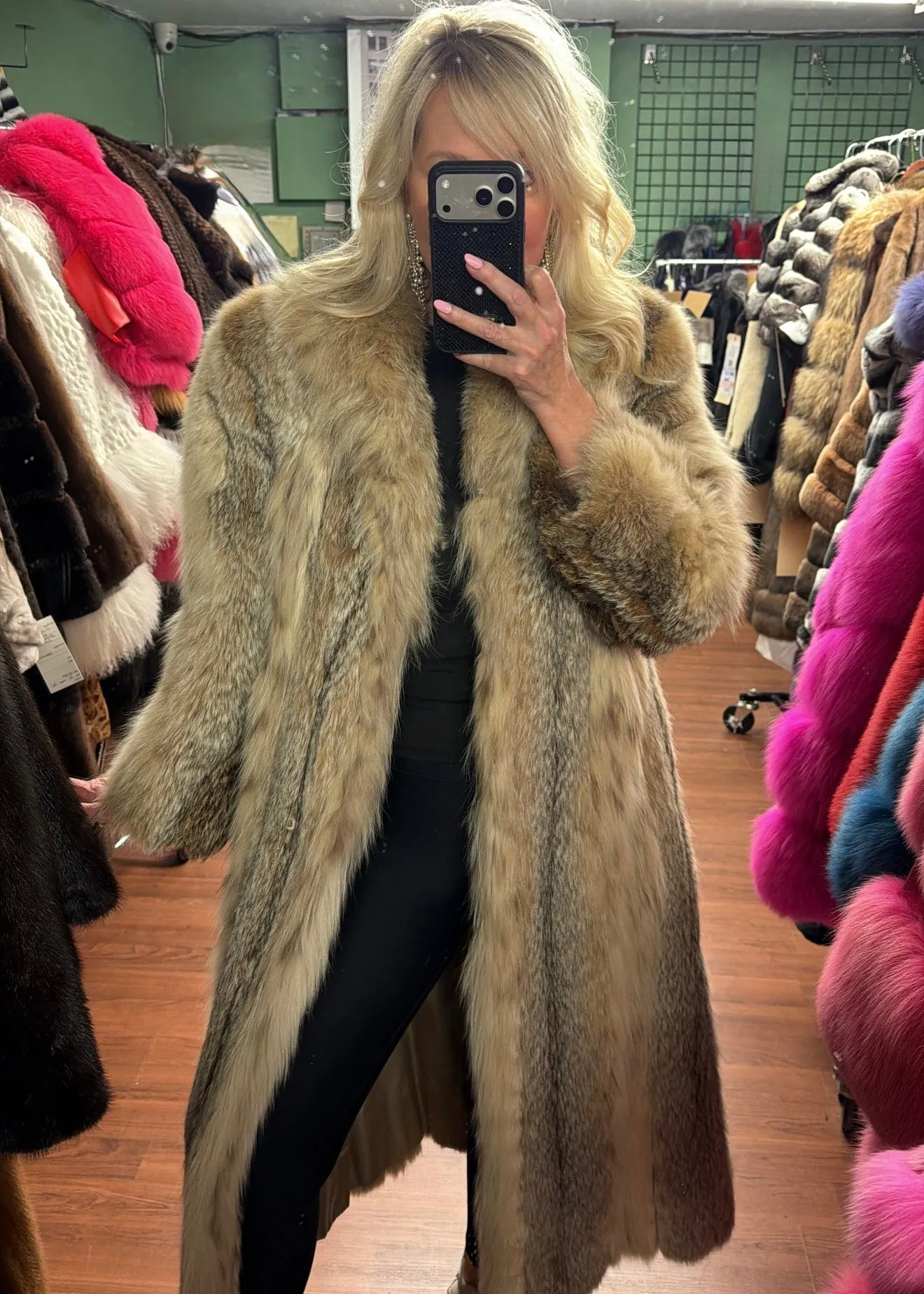 #GB13 Vintage Lynx Fur Coat sold by Glitzy Bella