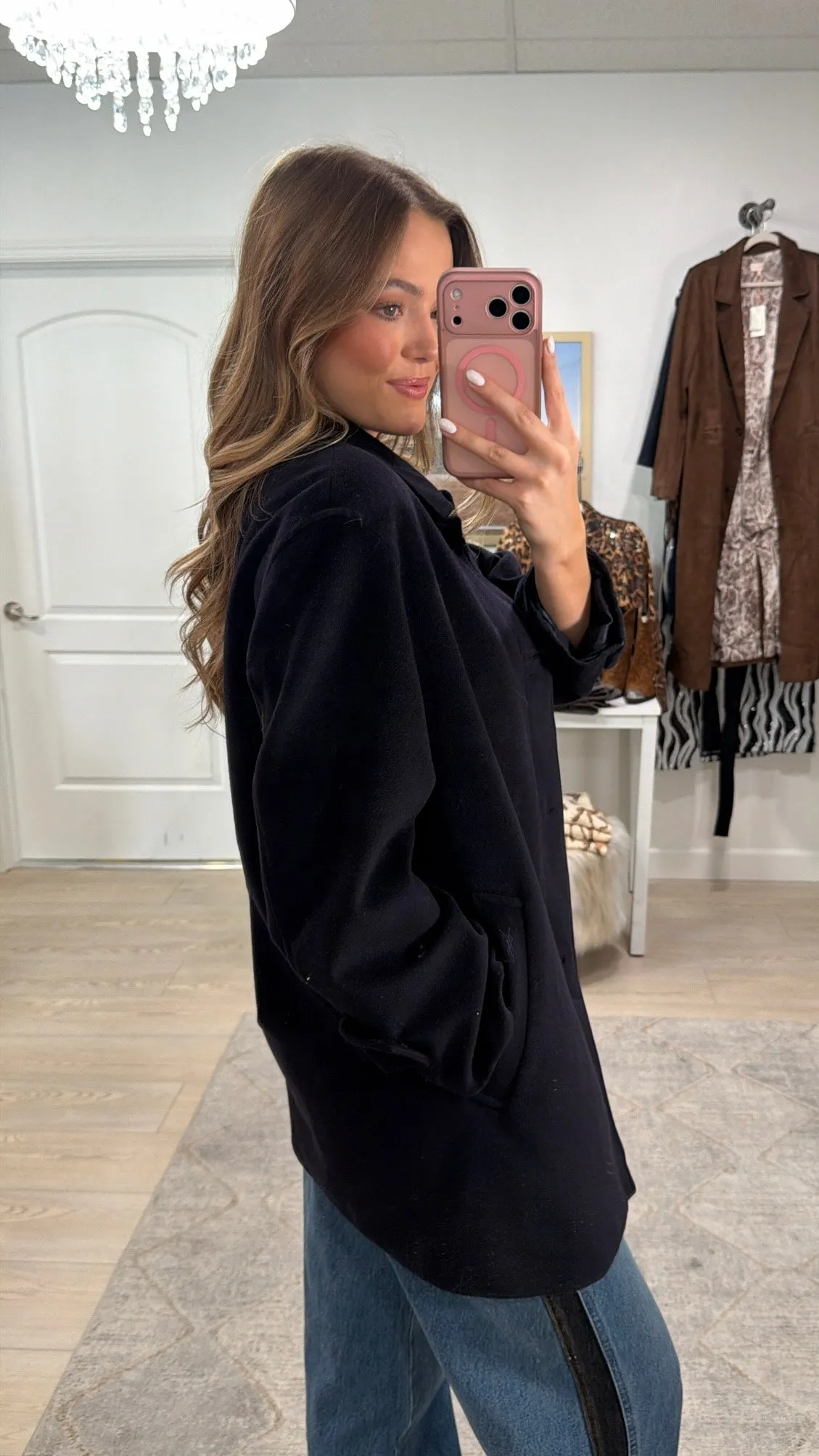 Vintage YSL Wool Coat Size S/M sold by Glitzy Bella product image thumbnail 2