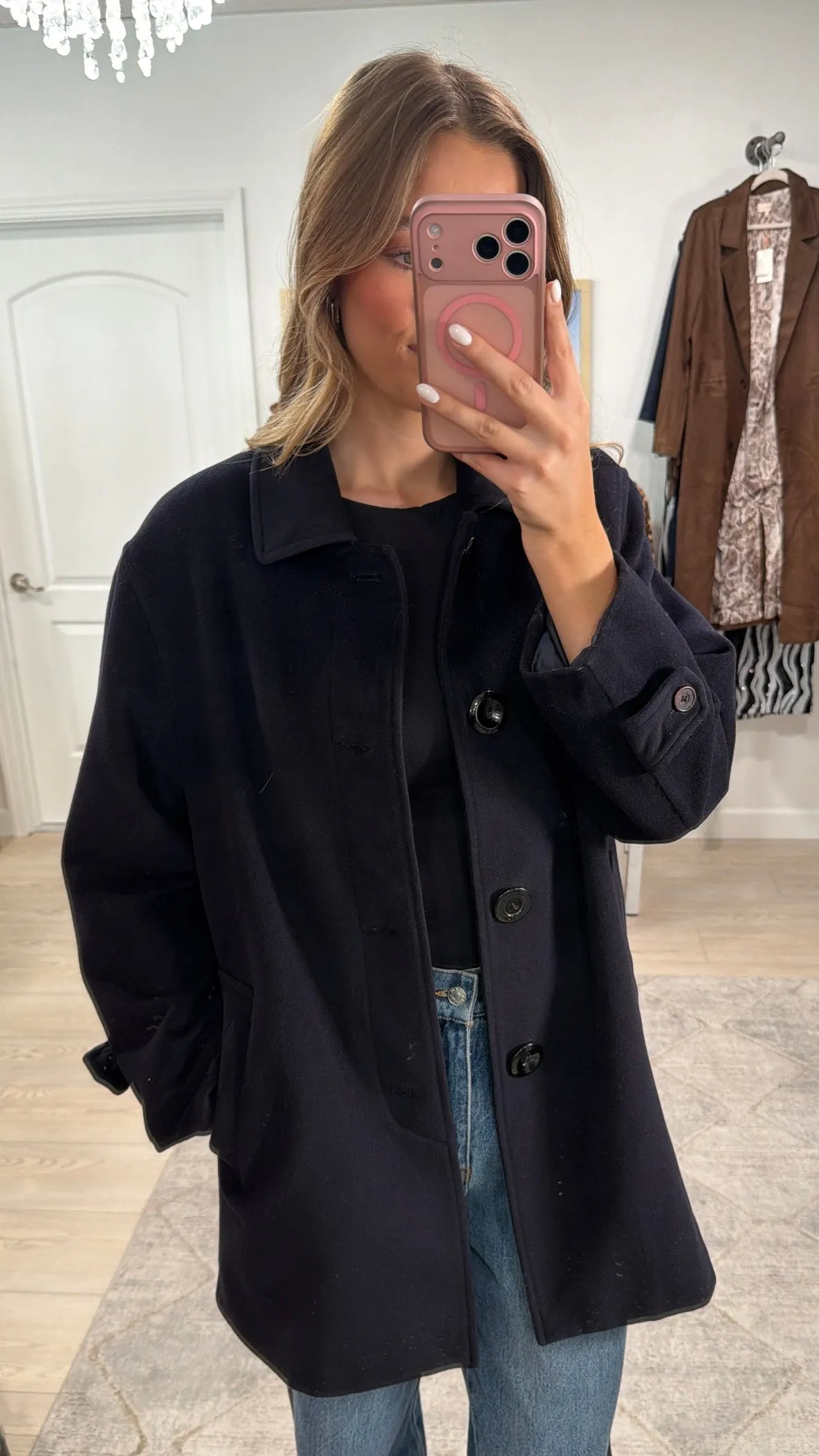 Vintage YSL Wool Coat Size S/M sold by Glitzy Bella product image thumbnail 4