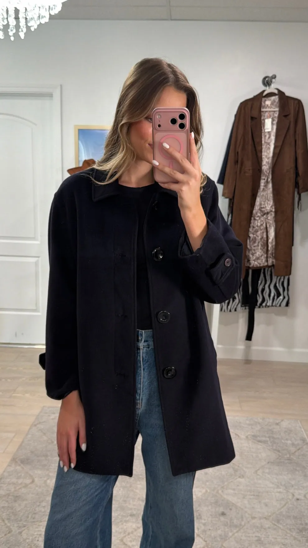 Vintage YSL Wool Coat Size S/M sold by Glitzy Bella product image thumbnail 3