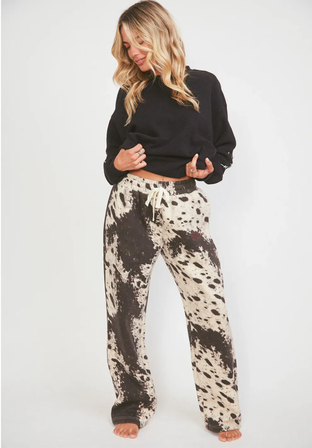 NEW!! Signature Straight Leg Sweatpant in Appalousa sold by Glitzy Bella