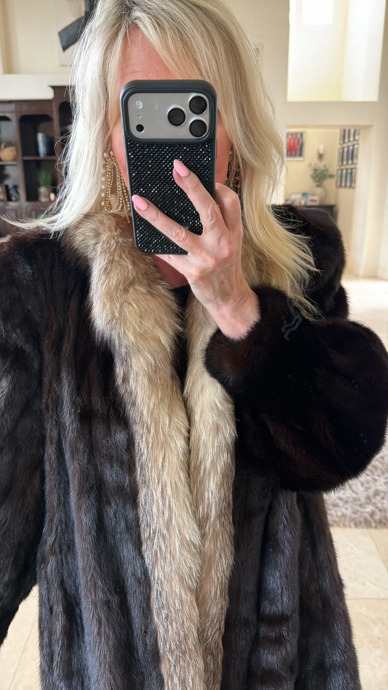 #GB56 Vintage Mink and Fox Coat sold by Glitzy Bella product image thumbnail 5