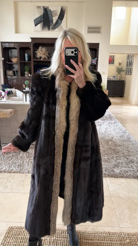 #GB56 Vintage Mink and Fox Coat sold by Glitzy Bella
