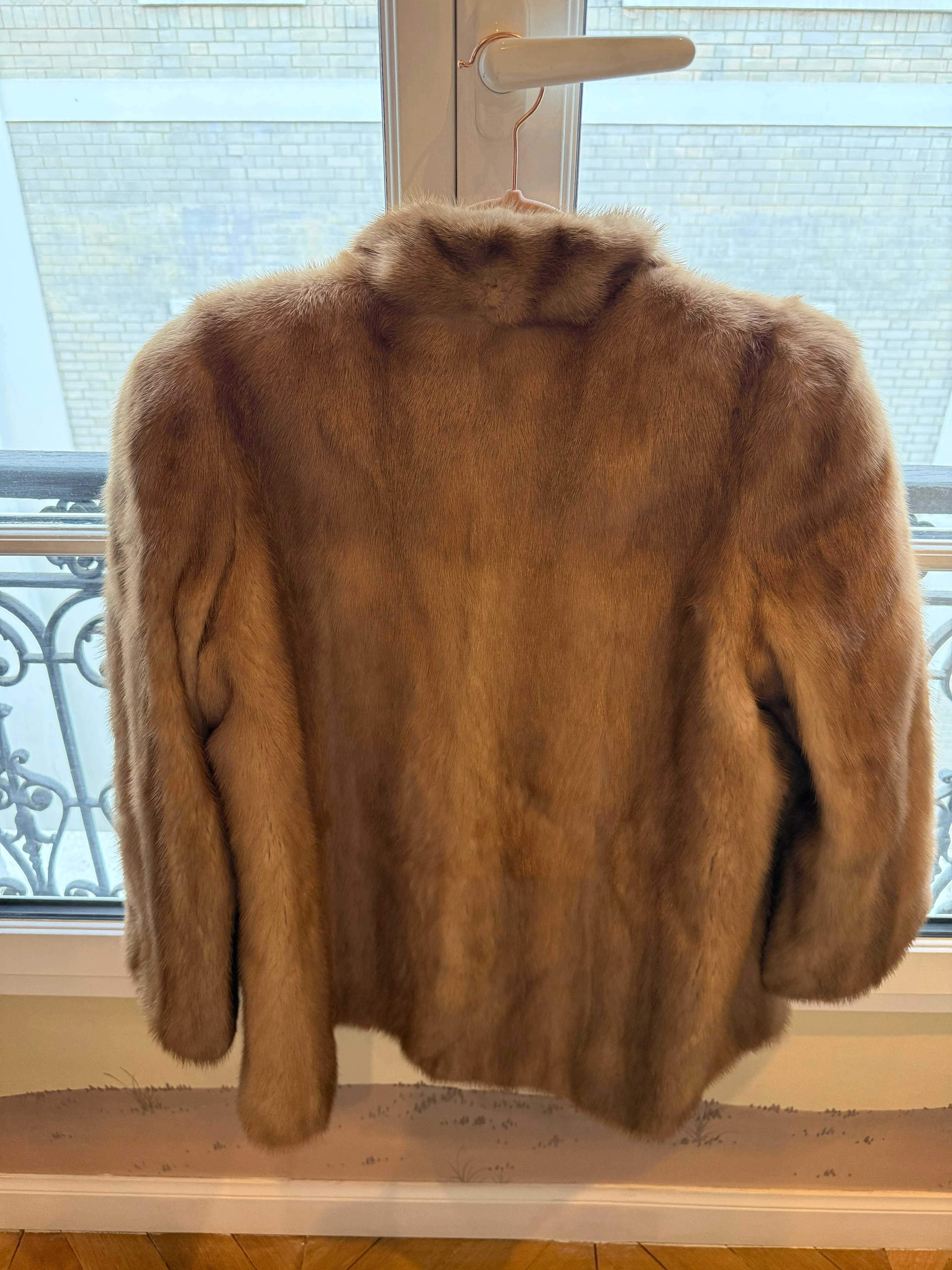 #GB58 Vintage Pastel Mink Jacket Size Small sold by Glitzy Bella product image thumbnail 5