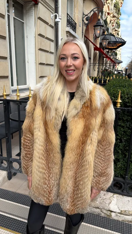 #GB70 Vintage Red Fox Stroller Size Medium sold by Glitzy Bella