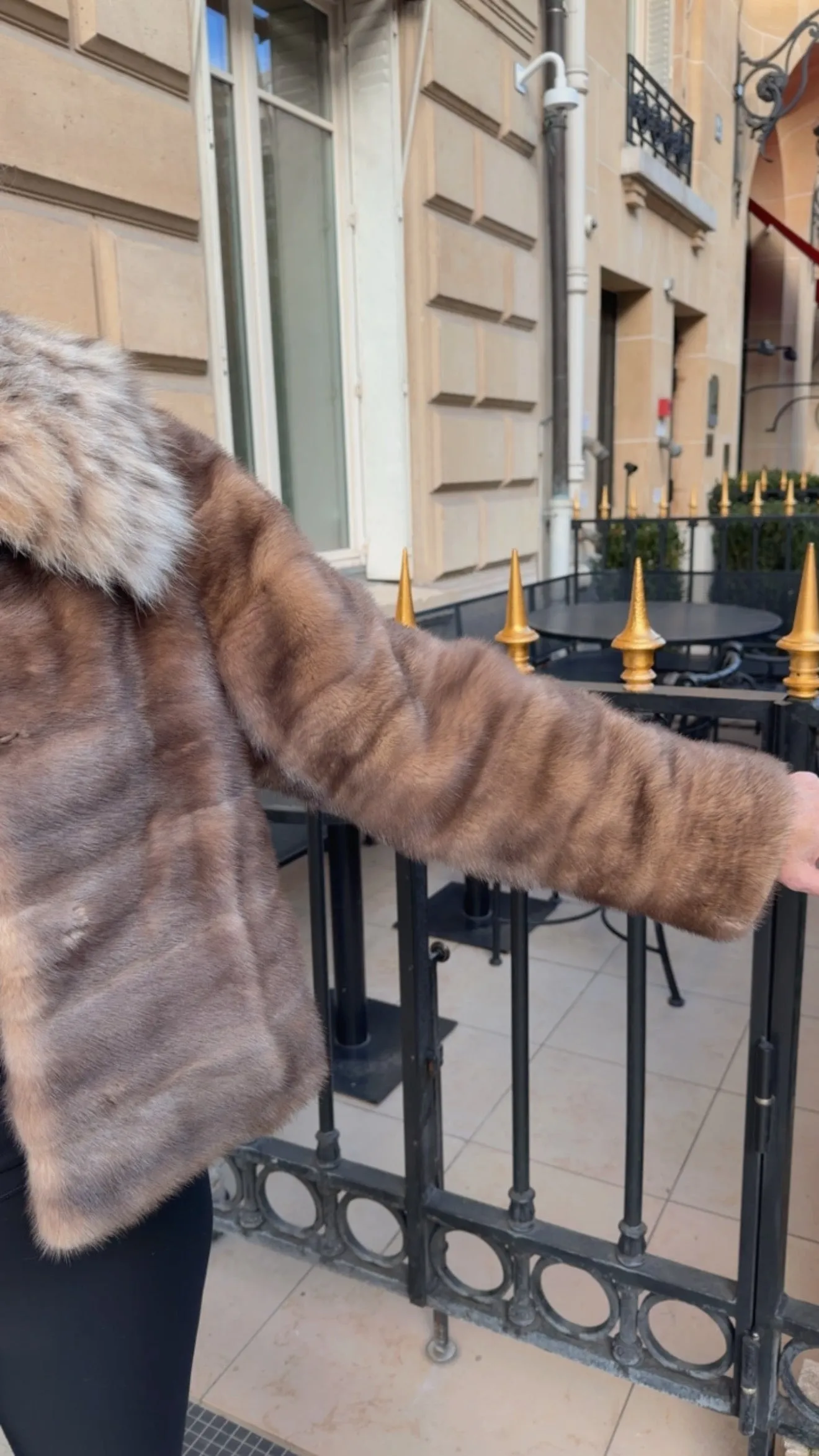 #GB73 Vintage Pastel Mink w/ Lynx Collar Jacket Size Medium sold by Glitzy Bella product image thumbnail 3