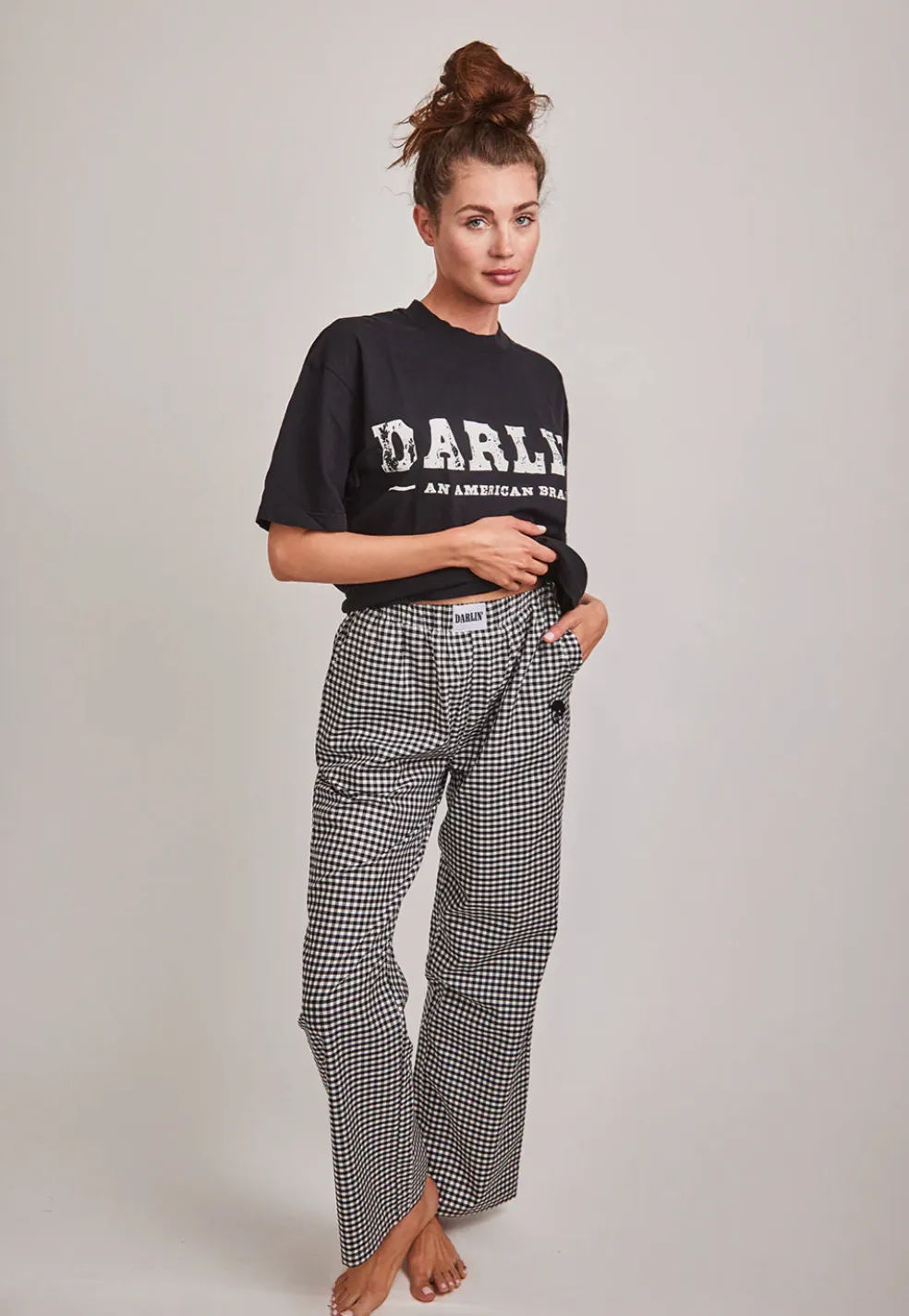 NEW!! Darlin American Brand Tee - Black sold by Glitzy Bella product image thumbnail 3