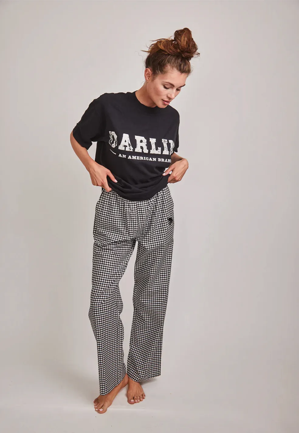 NEW!! Darlin American Brand Tee - Black sold by Glitzy Bella product image thumbnail 4