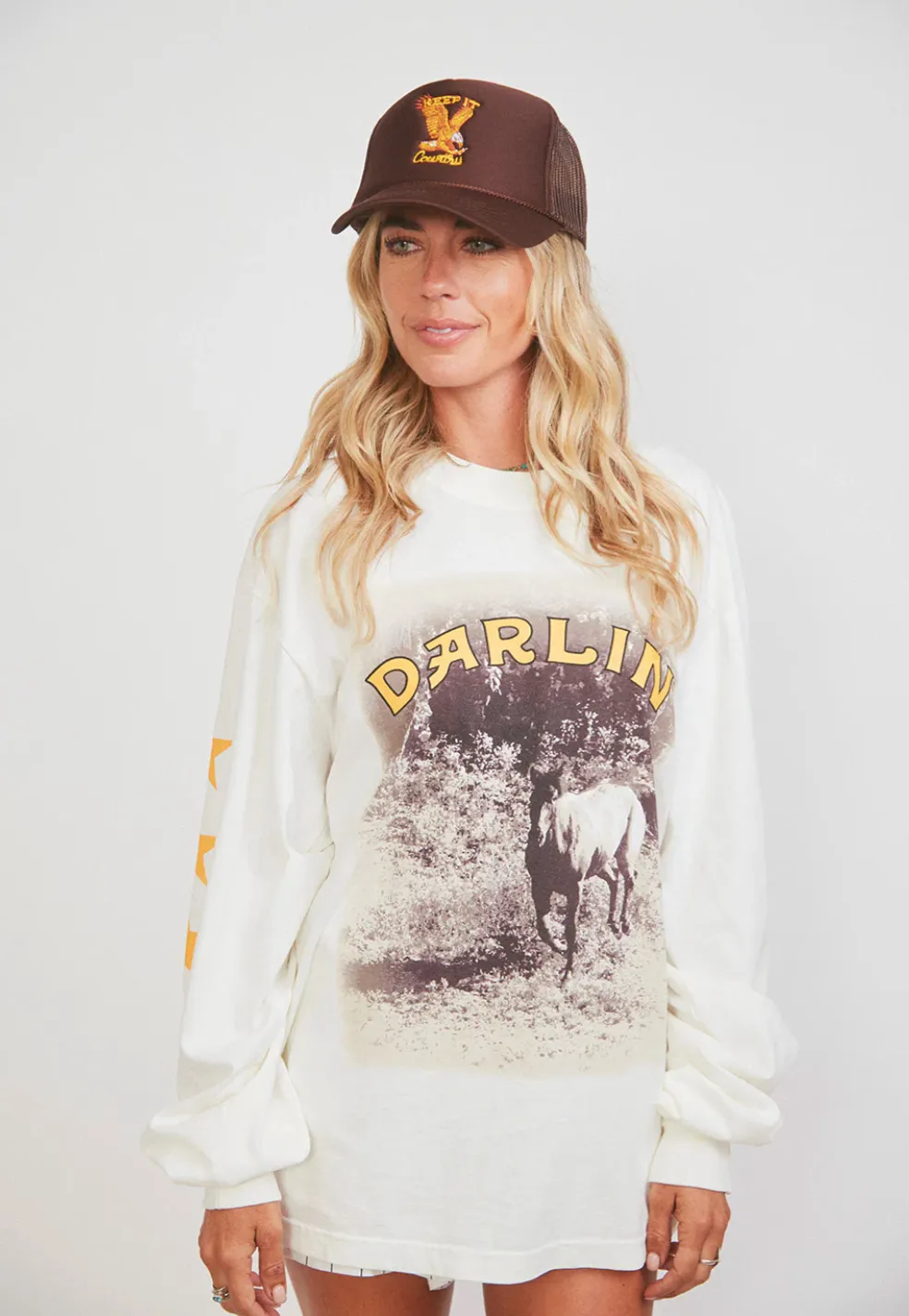 NEW!! Keep it Country Trucker Hat - Brown sold by Glitzy Bella product image thumbnail 2