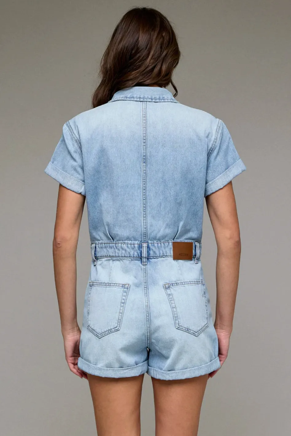 The Dylan Romper in Medium Light sold by Glitzy Bella product image thumbnail 3