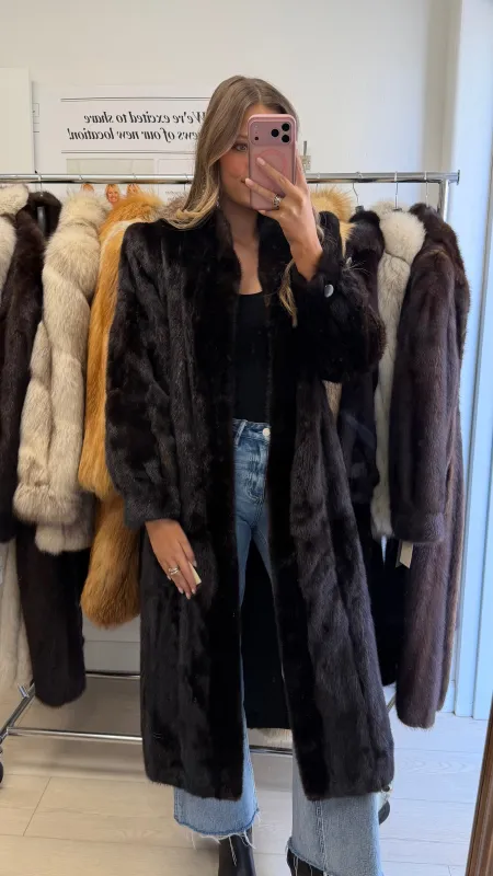 #29 Vintage Mahogany Mink Coat Size XS/S made by Glitzy Bella