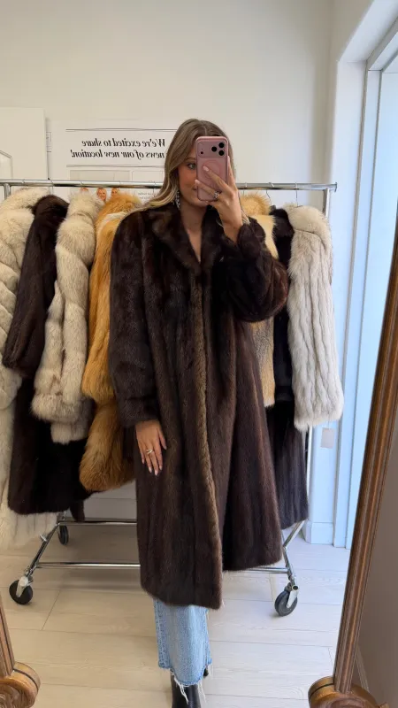 #23 Vintage Mahogany Mink Coat Size Medium made by Glitzy Bella