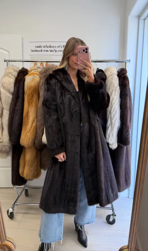 #19 Vintage Ranch Mink Coat Size Medium made by Glitzy Bella