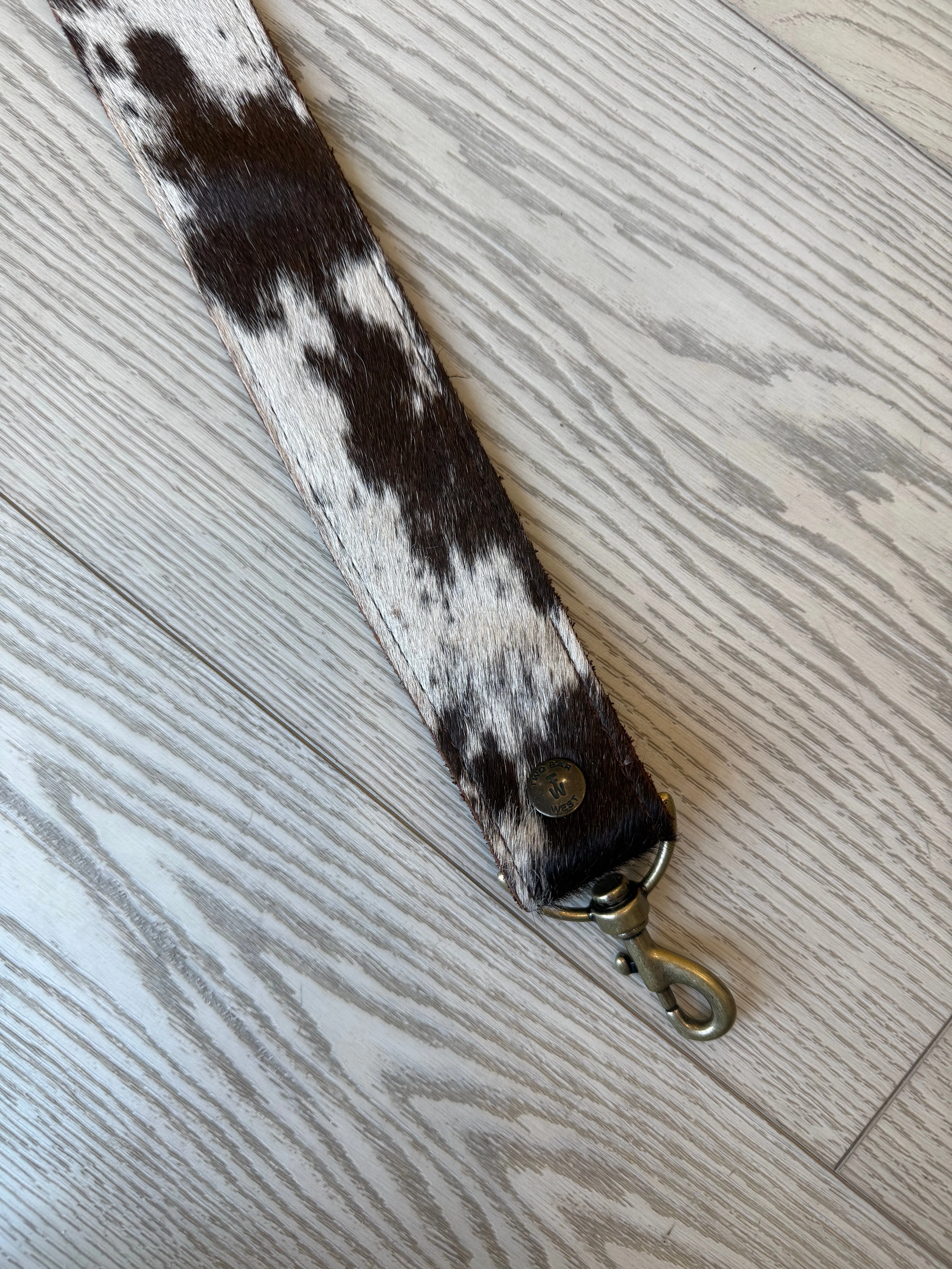 Brown Cowhide Shoulder Strap sold by Glitzy Bella product image thumbnail 2