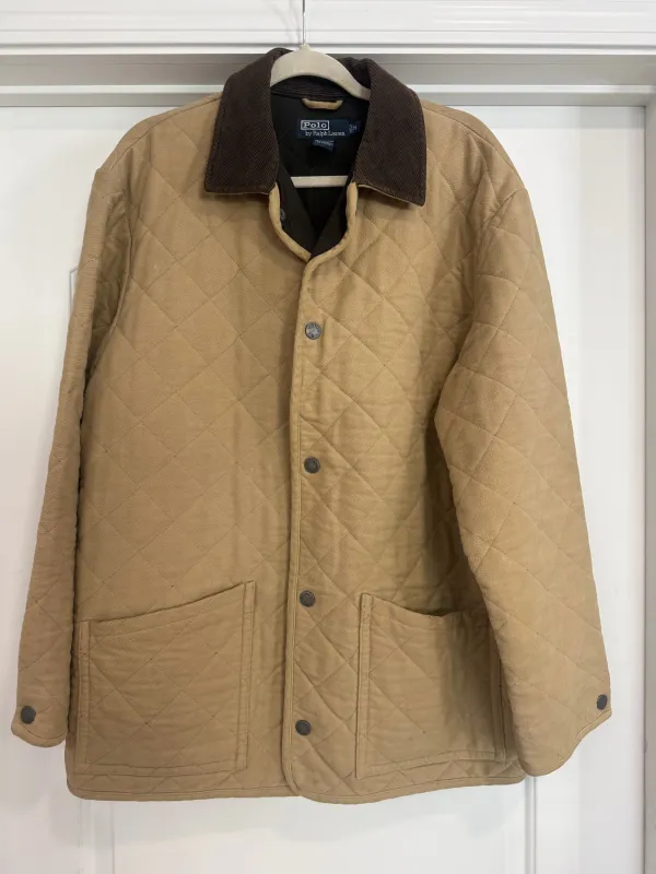 NEW!! Vintage Ralph Lauren Quilted Hunting Jacket Size Medium made by Glitzy Bella